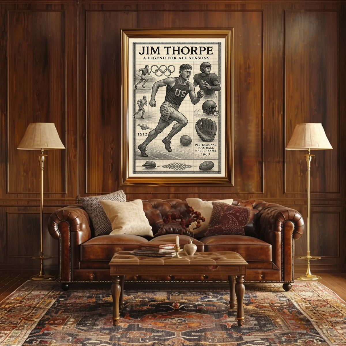 Jim Thorpe A Timeless Sports Legend Jim Thorpe Poster