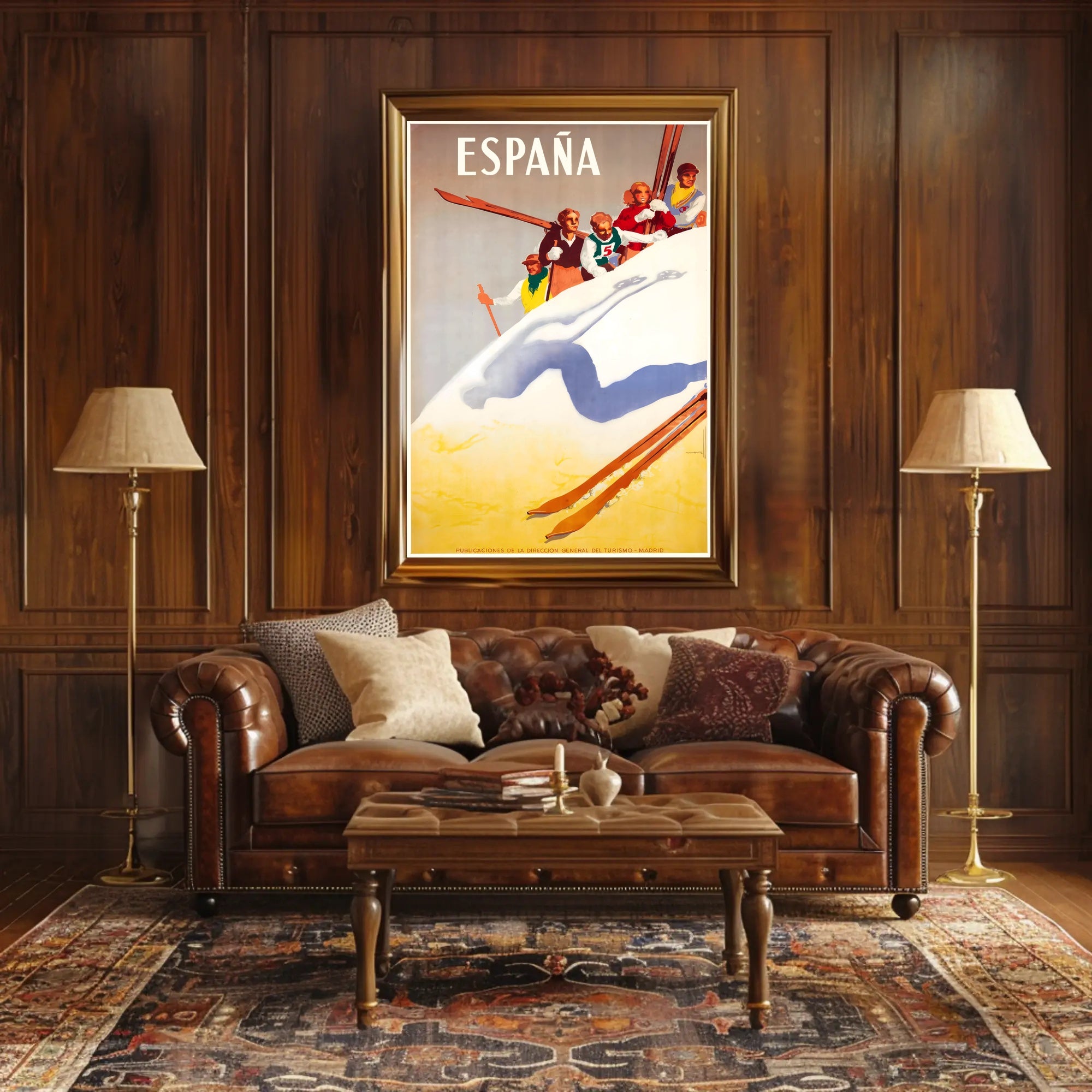 Skiing Adventures in Spain Poster PosterGoat
