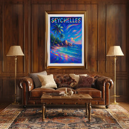 Seychelles Paradise Poster