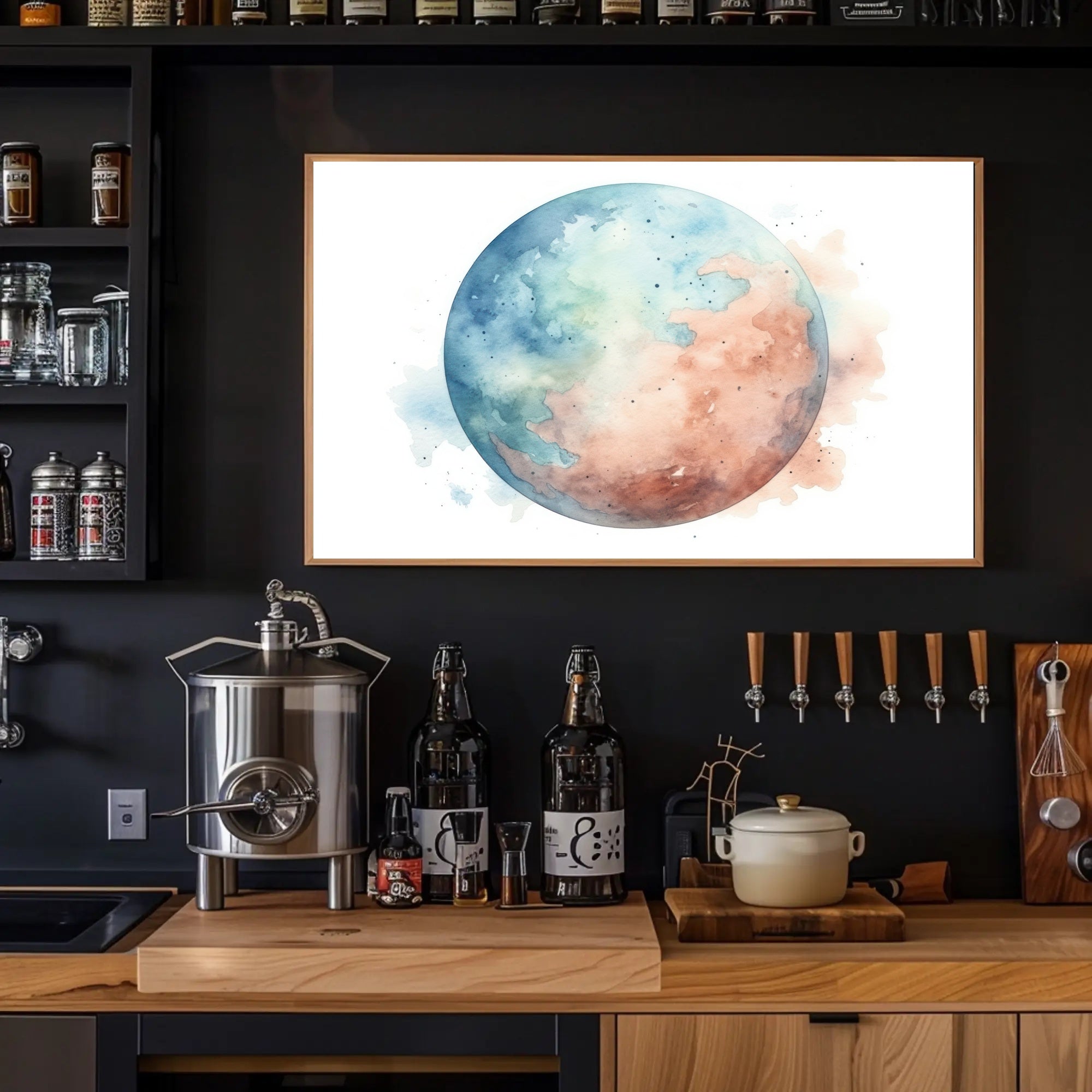 Watercolor Earth Poster