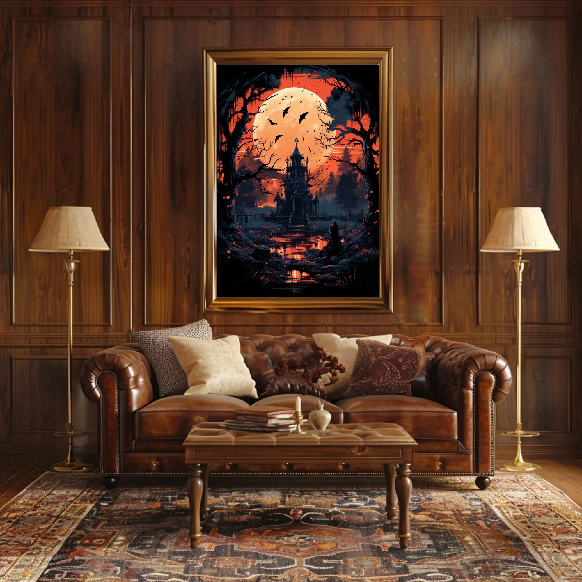 Haunted Mansion Under The Blood Moon Poster