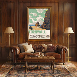 Cornwall Travel Promotion Poster