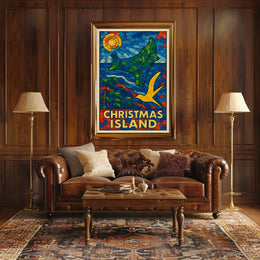 Christmas Island Mosaic Poster