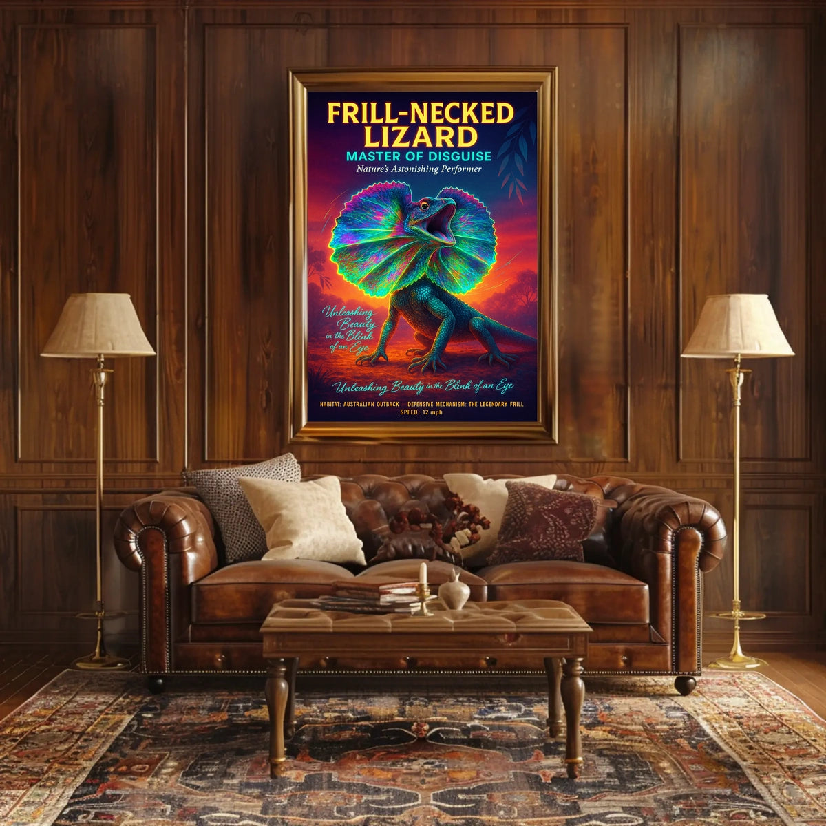 Frill-Necked Lizard Master of Disguise Poster