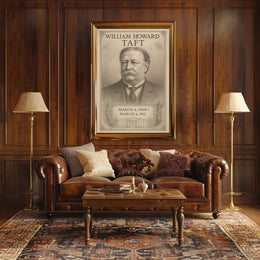 William Howard Taft 27th President Sketch Poster Art Print PosterGoat