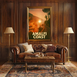 Amalfi Coast Sunset Poster
