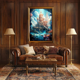 Enchanted Castle By The Sea Poster