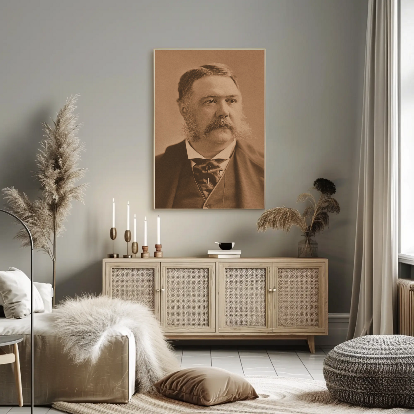 Chester A. Arthur 21st President Sepia Photo