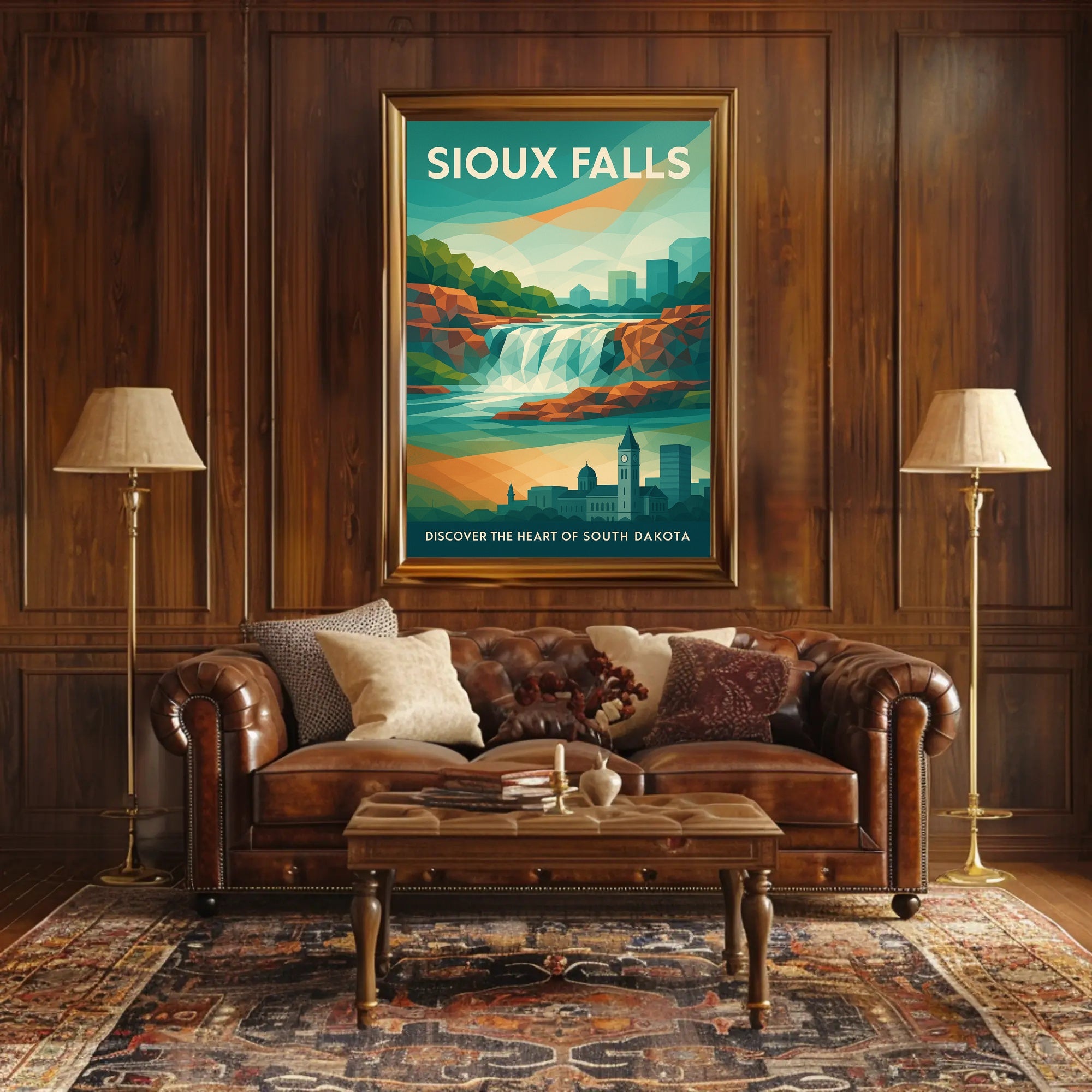 Discover Sioux Falls Wall Art Print