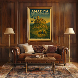 Amadiya Home to the Three Wise Men Poster