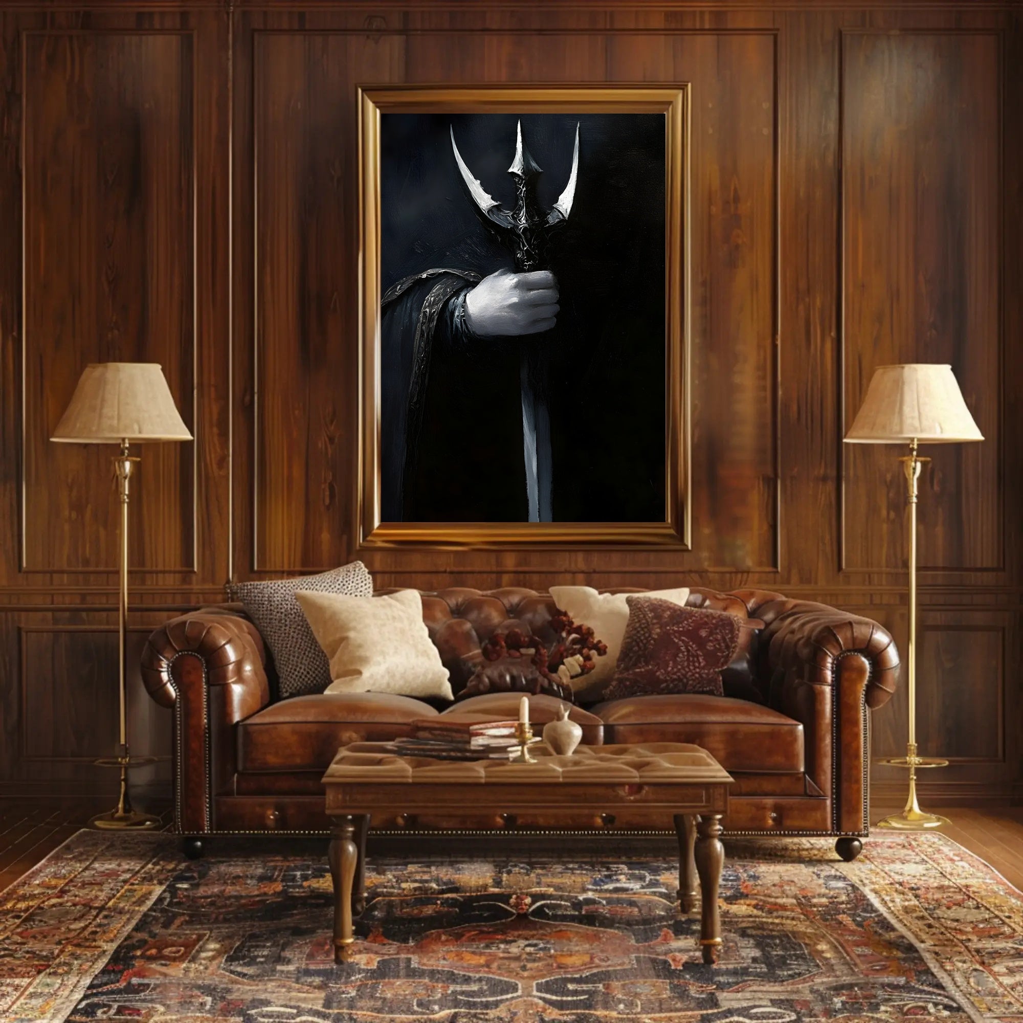 Dramatic Medieval Sword Fantasy Mythology Poster PosterGoat