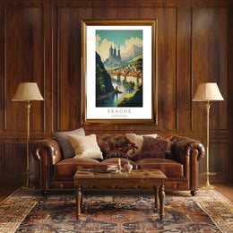 Prague A Scenic View Poster