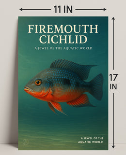 Firemouth Cichlid A Jewel of the Aquatic World Poster PosterGoat