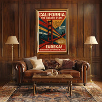 California The Golden State Poster