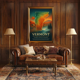 Vermont Nature's Canvas of Seasons Poster