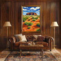 Majestic Landscape Illustration Poster