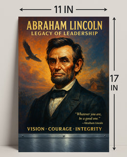 Abraham Lincoln Leadership Portrait: Historical or Presidential Poster