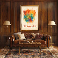 Arkansas State Art Poster