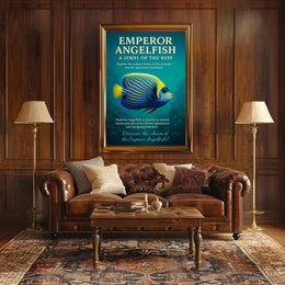 Emperor Angelfish A Jewel of the Reef Poster