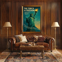 Statue of Liberty Vintage Patriotic Poster
