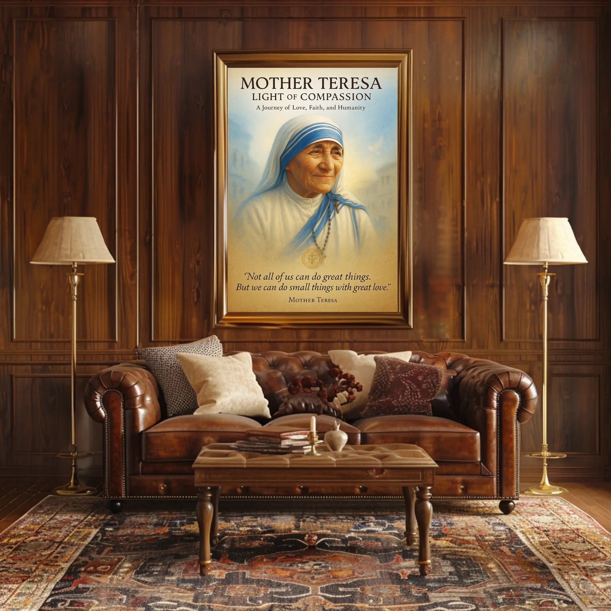 Mother Teresa Light of Compassion Poster