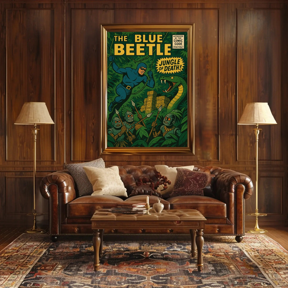 The Blue Beetle Adventure Pop Culture Poster