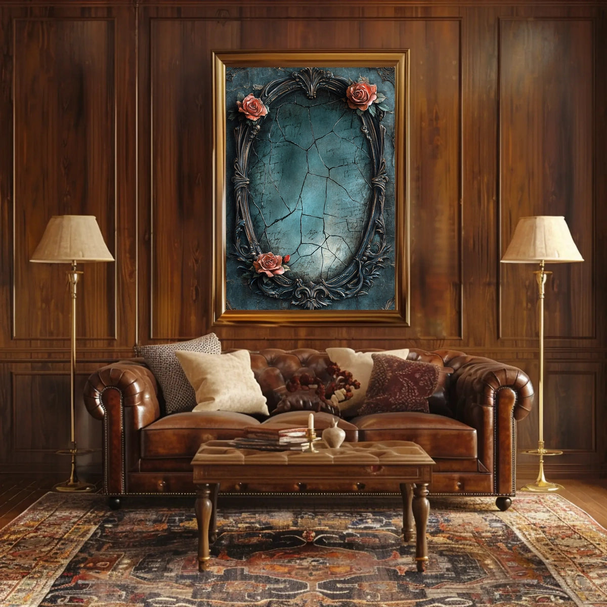 Ornate Vintage Beauty & Decay Art Print Abstract Poster