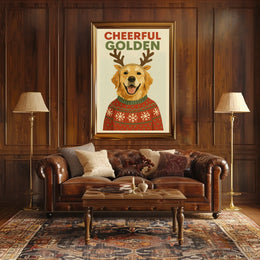 Cheerful Golden Poster