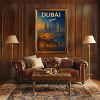 Dubai Poster A Journey Through Time Wall Art For Travelers