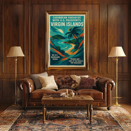 Caribbean Paradise Virgin Islands Poster