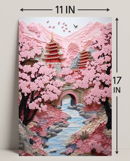 Cherry Blossom Serenity Poster