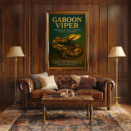 Gaboon Viper Natures Master of Stealth Poster