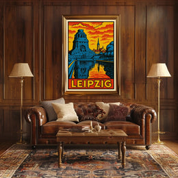 Leipzig Travel Poster