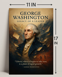 George Washington Legacy of a Leader Poster PosterGoat