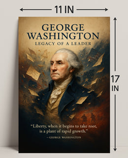 George Washington Legacy of a Leader Poster PosterGoat