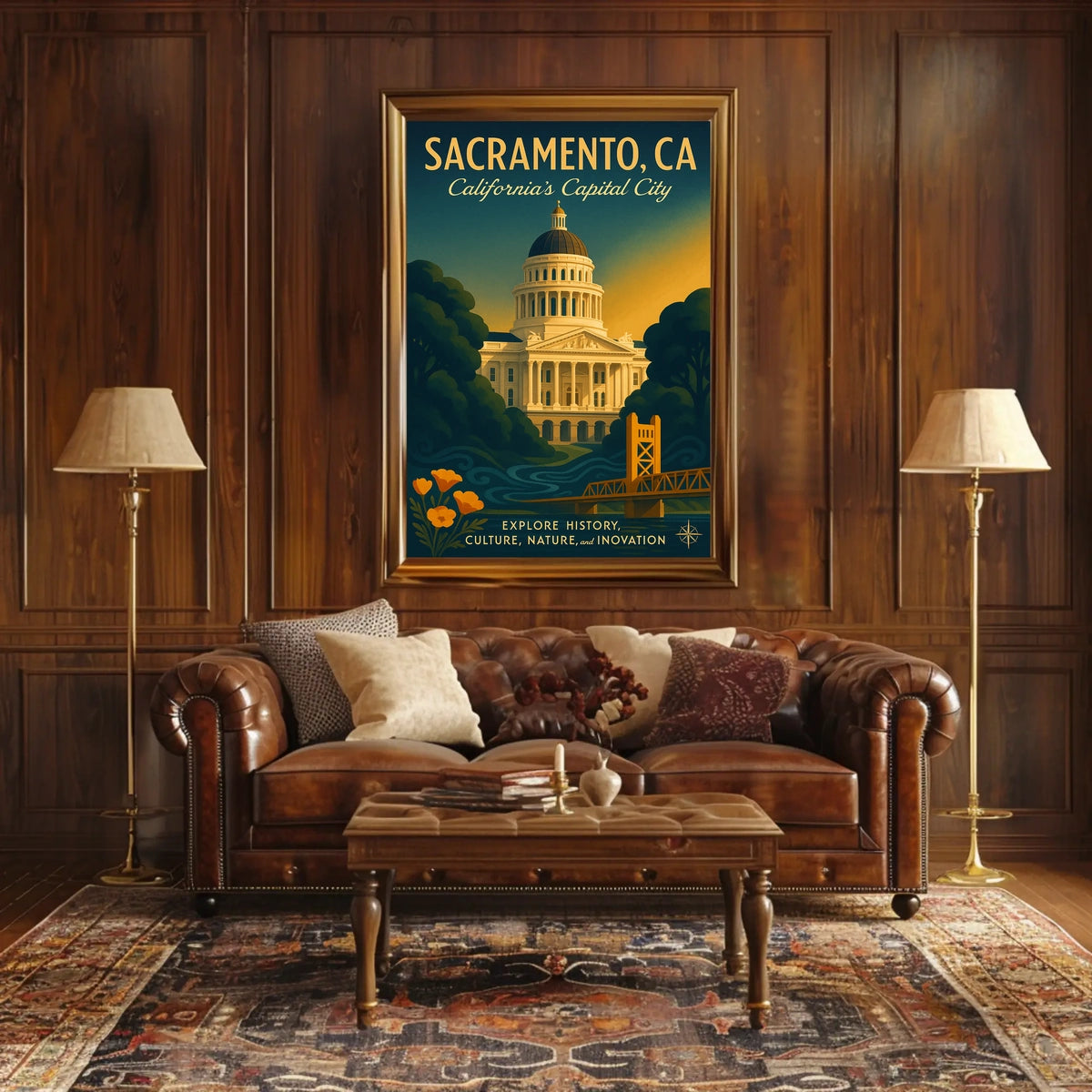 Discover Sacramento Poster