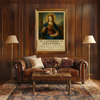 St. Catherine of Alexandria Iconography Heritage Poster