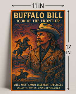 Buffalo Bill Wild West Adventure Vintage Cultural Poster