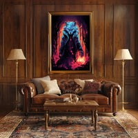 Enchanted Wolf In The Forest Poster