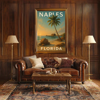 Naples Florida Coastal Serenity Poster Art Print Decor