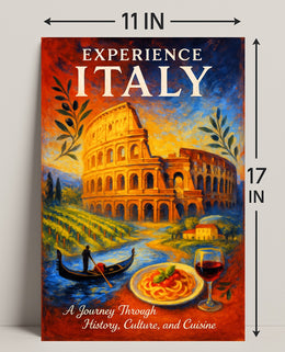 Experience Italy Poster PosterGoat