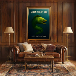 Green Moray Eel Poster