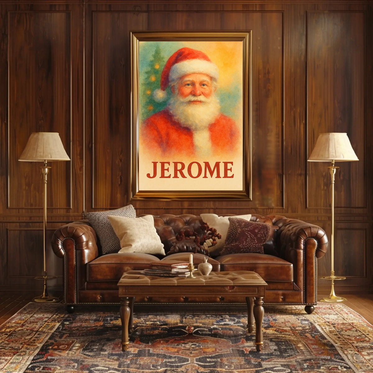 Christmas Cheer Santa Claus Holiday Magic Cultural Poster