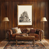 Hydra Architectural Serenity Poster