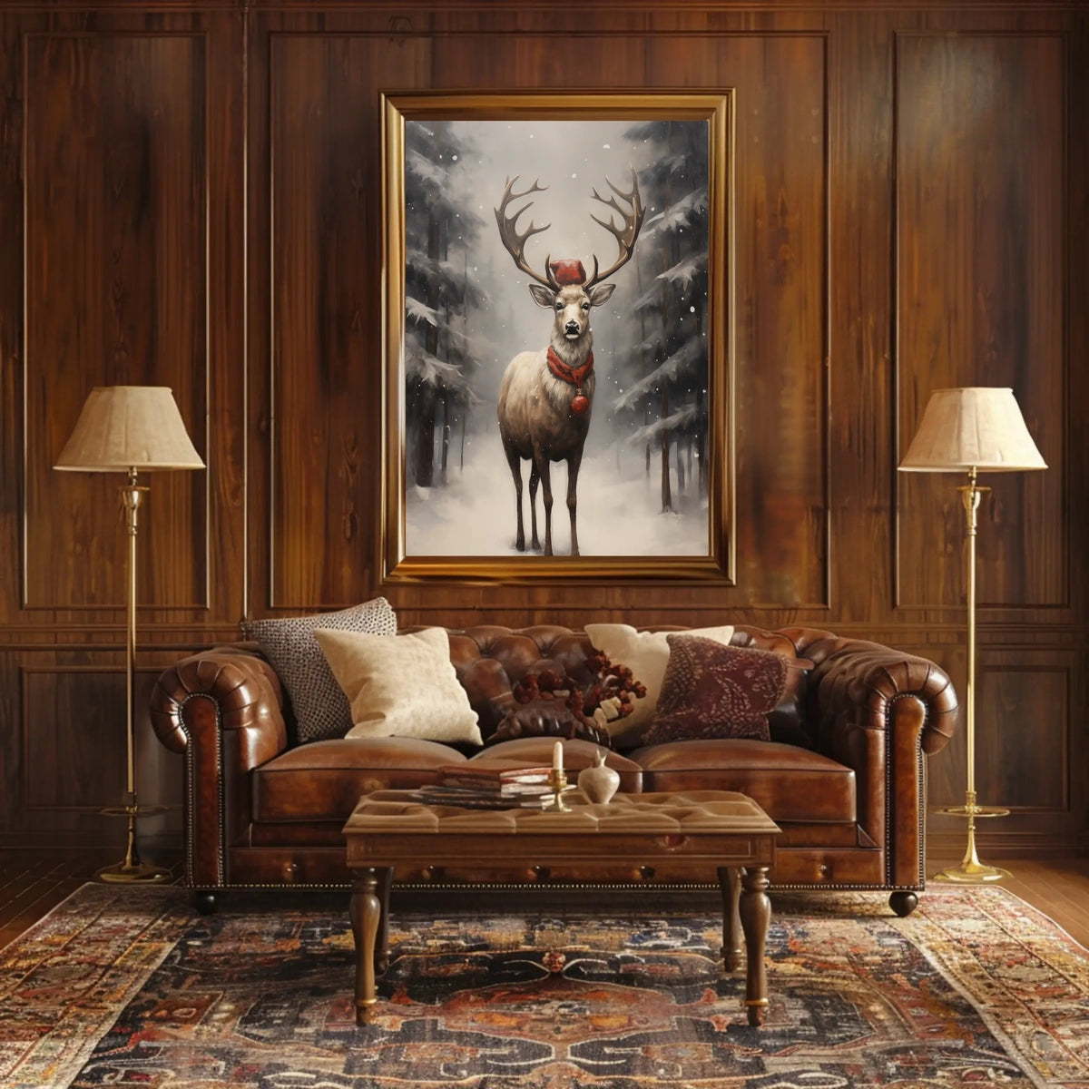 Winter Wonderland Stag Poster