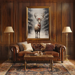 Winter Wonderland Stag Poster