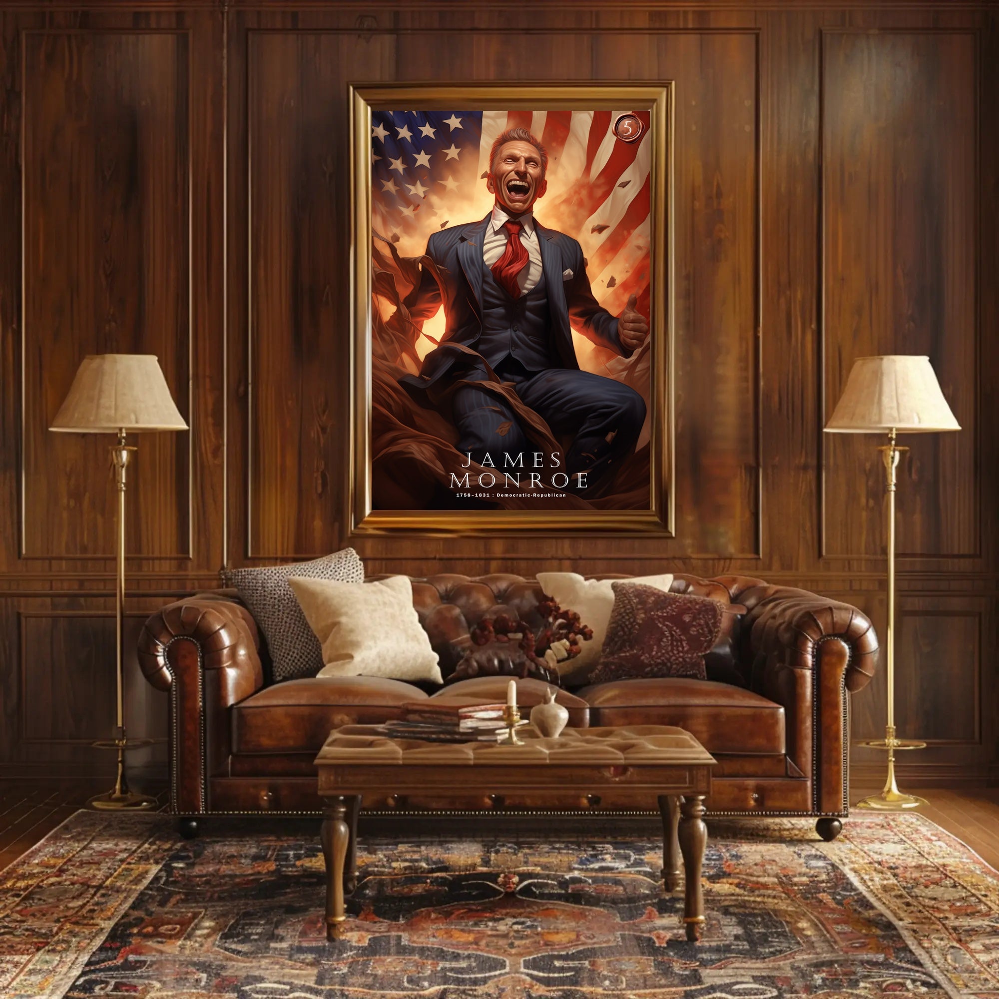 James Monroe: A Patriotic Legacy Poster