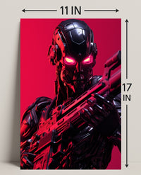 Cybernetic Warrior Poster PosterGoat