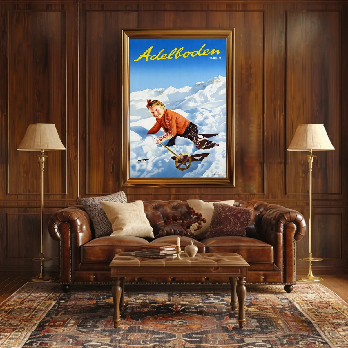 Adelboden Winter Fun Poster