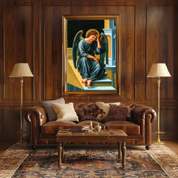 Contemplative Angel Poster